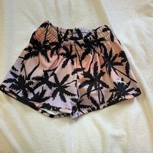 Puma Pink and Black Patterned Shorts